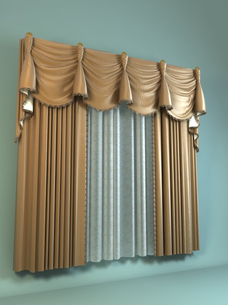 3d curtain windows dressing - curtain windows dressing.zip by kupfer